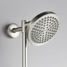 Load image into Gallery viewer, Brushed nickel 6" high-pressure rain shower head of the Polaris 2 rain shower system