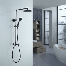 Load image into Gallery viewer, Matte black shower head with handheld combo: Polaris 3 is a matte black shower system suitable for your modern bathroom