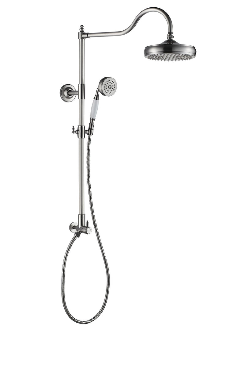 Polaris Vintage Rain Shower System with Handheld Shower & Height