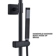 Load image into Gallery viewer, The handheld shower of Fennocasa Polaris Lux shower set is made with a brass body