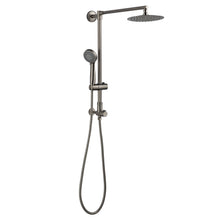 Load image into Gallery viewer, Polaris Retrofit Rain Shower Set with 8" rainfall shower head & 3-setting handheld shower spray and slide bar (Brushed Nickel)