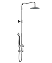 Load image into Gallery viewer, Aurea Retrofit shower system features adjustable height rain shower head and handheld shower. Easy installation in 20 minutes.
