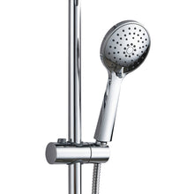 Load image into Gallery viewer, Chrome handheld shower head of Fennocasa Polaris 2 is fully chrome plated. 3-setting handheld shower wand on a hose adds flexibility and functionality to any bathroom renovation.
