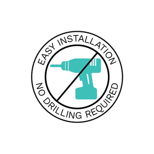 Easy installation - No drilling required