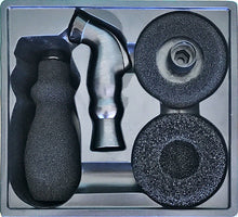 Load image into Gallery viewer, Dish Genie Side sprayer set oil rubbed bronze with cleaner sponges for wine glasses, pots, pans etc. Kitchen sink spray designed for washing different dishes.
