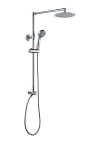 Polaris 3 retrofit rain shower system in Chrome is a rain shower head with handheld combo made from high-quality materials