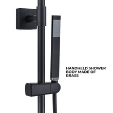 Load image into Gallery viewer, The handheld shower of Fennocasa Polaris Lux shower set is made with a brass body
