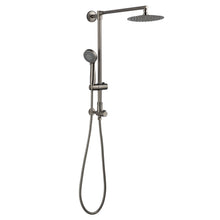 Load image into Gallery viewer, Polaris Retrofit Rain Shower Set with 8&quot; rainfall shower head &amp; 3-setting handheld shower spray and slide bar (Brushed Nickel)
